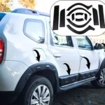 Set 12 protectii aripa si usa model offroad compatibil Dacia Duster I 2010-2017 (DAMALI)
