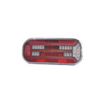 Lampa spate auto LED 6 functii dreapta pozitie frana semnalizare ceata mers inapoi 302x130 mm 12-36V Fristom Cod: FT-600 P