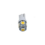 Set 2 becuri pozitie T10 5 led SMD 5050 lumina alba 24V  10714W-24V