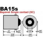 Bec LED cu doua faze 50SMD lumina rosie BAY15D 12V - imagine 2