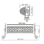 Proiector LED 72W 12/24V CH028 72W Lumina COMBO - imagine 2
