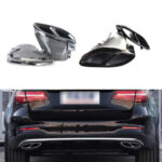 Ornament de toba compatibil Mercedes Clasa C w205 S205 pachet AMG -Negru Cod:TYH117BL - imagine 2