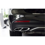 Ornament de toba compatibil Mercedes Clasa C w205 S205 pachet AMG -Negru Cod:TYH117BL - imagine 4