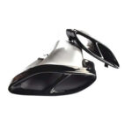 Ornament de toba compatibil Mercedes Clasa C w205 S205 pachet AMG -Negru Cod:TYH117BL - imagine 3