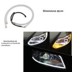 Banda flexibila LED DRL cu functie de semnalizare 45cm BO45WY