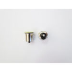 Bec cireasa 3W COB BAU15S lumina galbena 12V ( Tip nou ASIMETRIC ) - imagine 3