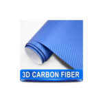 Rola folie carbon 3D Albastra cu tehnologie de eliminare a bulelor de aer 1,5mx10m Cod: CF-10B