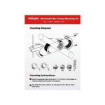 Set 2 suporti proiectoare LED universal pentru  prindere de rollbar sau bullbar  Cod: TY044 - imagine 3