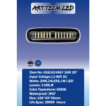 Proiector LED GD62424NLF 24W 30? 12-24V  lumina alba + portocalie si functie stroboscopica - imagine 2