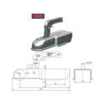 Cupla remorca patrata Cod:1300J