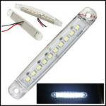 Lampa laterala cu 9 SMD 12V ALBA GN11