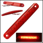 Lampa laterala cu 9 SMD 12V ROSIE GN15