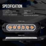 Lampa LED profesionala  stroboscopica 12V-24V  Cod: PZ-106T - imagine 2