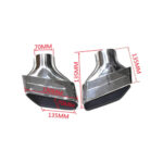 Ornament de toba compatibil BMW Seria 5 G30-Argintiu  Cod:D047SL - imagine 3
