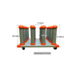 Stand de depozitare pentru 16 role de folie sau autocolant, dimensiuni 57x57 cm Cod: DP-1657 - imagine 2
