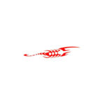 Abtibild " Scorpion " culoare rosu reflectorizant Cod: AN11
