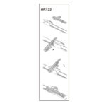 Stergator parbriz pasager VOLKSWAGEN PHAETON (D32) 04/2002➝ COD:ART33 21"