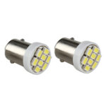 Bec pozitie 8 SMD lumina rosie 12V BA9S (pret/set)