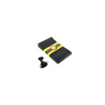 Husa volan cu ac si ata  piele cu gaurele Negru , marime  M- latime 11,5cm Cod: LUX FST01