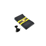 Husa volan cu ac si ata din piele cu gaurele marime L  culoare Negru  Premium Cod: LUXFST01