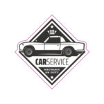 Abtibild "RETRO CAR SERVICE" Cod:TAG 014 / T2