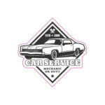 Abtibild "RETRO CAR SERVICE"  Cod:TAG 011 / T2