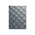 Material imitatie piele tapiterie romb cu gaurele  negru/cusatura neagra Cod: Y02NN