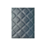 Material imitatie piele tapiterie romb cu gaurele  negru/cusatura gri Cod: Y02NG