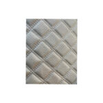 Material imitatie piele tapiterie romb cu gaurele  bej /cusatura bej Cod: Y02BB