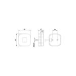 Lampa gabarit auto LED alba 62x62 mm 12-36V Fristom Cod: FT-027-B - imagine 2