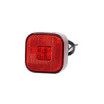 Lampa gabarit auto LED rosie 62x62 mm 12-36V Fristom Cod: FT-027-C