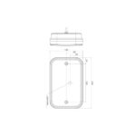 Lampa spate 200x130, LED, 6 functii, cu numar si mers inapoi, Cod:FT-270 P TB COF Fristom - imagine 2