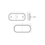 Lampa spate auto LED 6 functii semnalizare dinamica iluminare numar ceata 214x95 mm 12-36V Fristom Cod: FT-230 PM LED Di - imagine 2