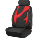 Husa auto fractionata LUX510 NEGRU SI ROSU( 11piese )