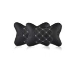 Set 2 perne tetiere universale sustinere gat auto culoare Negru cusaturi diverse Cod: FS-6512 - imagine 2
