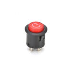 Buton cu retinere 3 pini rosu Cod: TL-33