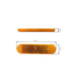 Set de 4 dreptunghiuri reflectorizante disponibile în diverse culori Cod: XT-428 - imagine 5