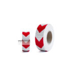 Banda reflectorizanta culoare Alba sageata Rosie  5cmx25m Cod: 06R/W - imagine 2