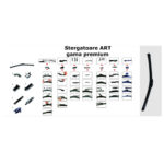 Stergator universal plat LUX cu 7 adaptoare  compatibil cu majoritatea autoturismelor - imagine 2