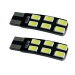 SET T10, 12 LED 5730 SMD 12V Culoare ALB, CANBUS. Produs LUX