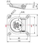 Prindere podea pentru marfa UP-01 - imagine 2