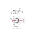 Prindere podea colt pentru marfa 250 kg autocamioane si remorci Cod: UP-03B - imagine 2