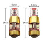 Bec T10 27 SMD 3014 12V cu lupa in varfa CANBUS