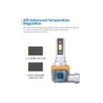 Set Bec H10 cu LED CSP2121 4000 lumen 6000k Voltaj: 12-24V Cod:EV12 - imagine 2