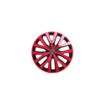 Set 4 capace roti model EVO negru+rosu 15" Cod: WD2-1RD-15
