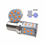 Bec o faza T.V. BA15S 3030 35SMD SUPER-CANBUS 12V. Lumina alba