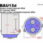 Bec 2 faze BAU15D 5630 18SMD Canbus 9V-30V nonpolar. Lumina ROSIE - imagine 2