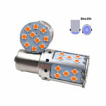 Bec o faza T.N. BAU15S 3030 35SMD SUPER-CANBUS 12V. Lumina portocalie