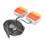 Set lampi LED magnetice pentru remorca, fisa 7 pini, cablu intre stopuri de 2,5m, cablu fisa 7.5m 12 V Breckner Germany BK69079 - imagine 3