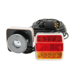 Set lampi LED magnetice pentru remorca, fisa 7 pini, cablu intre stopuri de 2,5m, cablu fisa 7.5m 12 V Breckner Germany BK69079